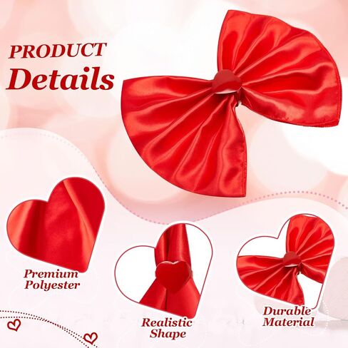 12 Set Valentine's Day Cloth Napkin and Napkin Rings Set Heart Napkin Rings 18 x 18 Inch Red Reusable Napkins Cloth for Valentine Day Wedding Dinner Party Table Decoration in Kuwait