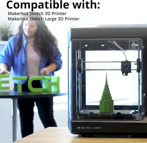 MakerBot 900-0148A Sketch PLA 1.75mm Rainbow Filament for 3D Printing Enthusiasts and Educators (10-Pack) in Kuwait