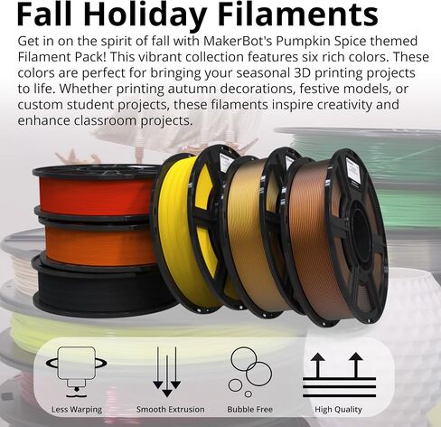 MakerBot 900-0148A Sketch PLA 1.75mm Rainbow Filament for 3D Printing Enthusiasts and Educators (10-Pack) in Kuwait