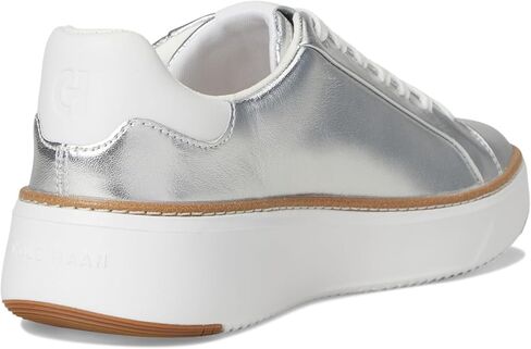 حذاء رياضي نسائي من Cole Haan Grandpro TopSpin باللون الفضي تالكا/أبيض بصري 10 B - مقاس متوسط in Saudi Arabia