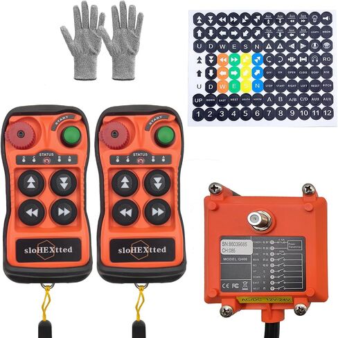4 زر اللاسلكية اللاسلكية CRANE CROTER 12V 24V Radio Dule Transmitters و Receiver for Coletric chain riost رفع الرافعة النفق in Kuwait