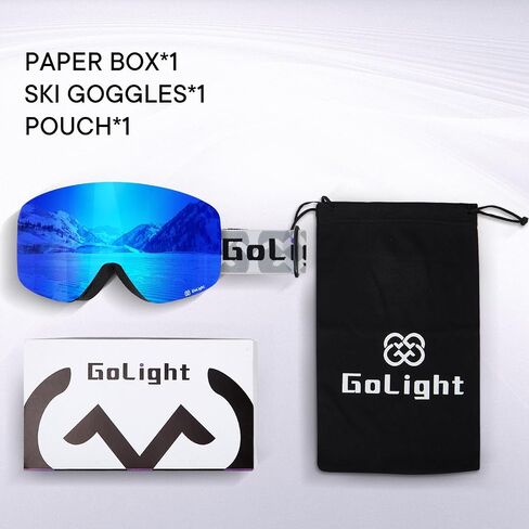 OTG Ski Goggles, Over Glasses Ski Goggles for Men Women, Frameless 100% UV Protection Anti Fog Unisex Snow Winter Goggles, for Snowboarding Snowmobile Skydiving, Full Green Revo, YG-83 in Kuwait