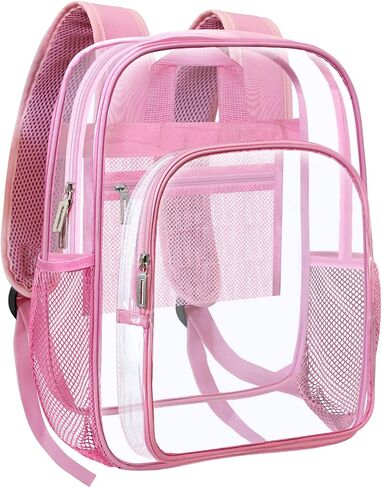HEEYA Clear Backpack Heavy Duty Transparent Backpack for Security, Sports, Work, Travel, Stadium in Saudi Arabia