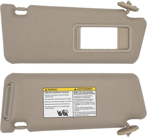 أقنعة الشمس من جانب الراكب الأيمن من NHILES متوافقة مع Toyota Tacoma 2005-2012 بدون ضوء #74320-04181-B0 رمادي in Kuwait