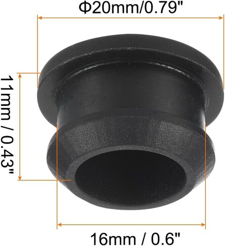 سدادات ثقب القفل المطاطية، غطاء عازل من السيليكون المثقوب، [لمطاط المطبخ، سدادات إغلاق مقاومة للماء] - 21 مم/0.8 بوصة/رمادي/6 قطع in Kuwait