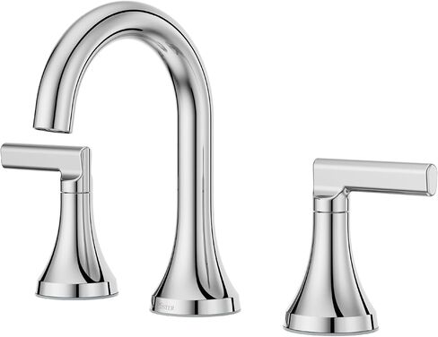 Pfister Vedra Bathroom Sink Faucet, 8-Inch Widespread, 2-Handle, 3-Hole, Spot Defense Brushed Nickel Finish, LF049VEDGS in Kuwait