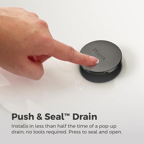 Pfister Vedra Bathroom Sink Faucet, 8-Inch Widespread, 2-Handle, 3-Hole, Spot Defense Brushed Nickel Finish, LF049VEDGS in Kuwait