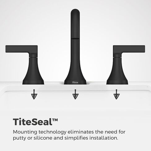 Pfister Vedra Bathroom Sink Faucet, 8-Inch Widespread, 2-Handle, 3-Hole, Spot Defense Brushed Nickel Finish, LF049VEDGS in Kuwait