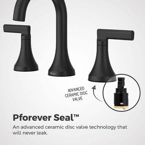 Pfister Vedra Bathroom Sink Faucet, 8-Inch Widespread, 2-Handle, 3-Hole, Spot Defense Brushed Nickel Finish, LF049VEDGS in Kuwait