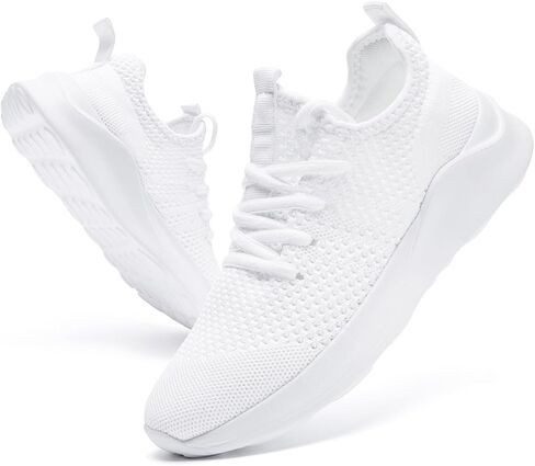 Women Walking Shoes Ladies Running Sneakers Breathable Mesh Sports Shoes Casual Lightweight Gym Lace up Sneakers Fitness Athletic Slip On Comfortable in Saudi Arabia