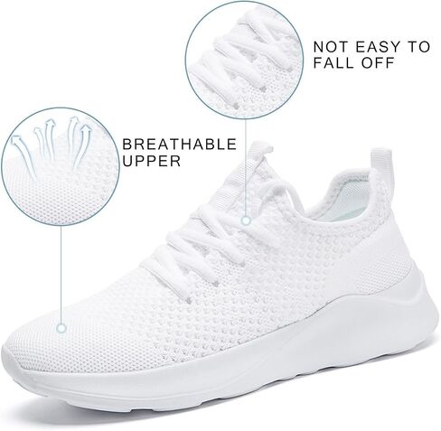 Women Walking Shoes Ladies Running Sneakers Breathable Mesh Sports Shoes Casual Lightweight Gym Lace up Sneakers Fitness Athletic Slip On Comfortable in Saudi Arabia