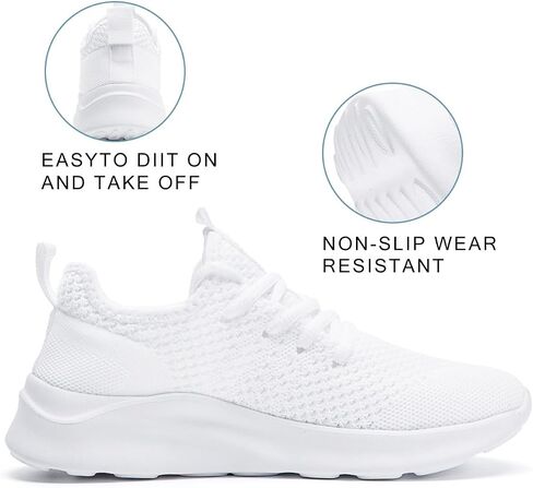 Women Walking Shoes Ladies Running Sneakers Breathable Mesh Sports Shoes Casual Lightweight Gym Lace up Sneakers Fitness Athletic Slip On Comfortable in Saudi Arabia