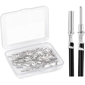 GKG TK1 30 Pairs Size 16# DT Deutsch Connector Pins Kit - Nickel Plated Deutsch Pins and Sockets,Automotive Electrical Terminals Solid Contacts Wire Gauge 14-16AWG for Car,Truck,etc in Kuwait