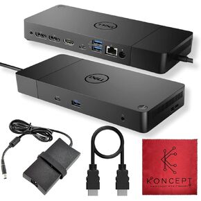 Koncept Dell WD19 Docking Station Bundle Dell Docking Station with 180W AC Adapter, HDMI Cable & Microfiber Cleaning Cloth