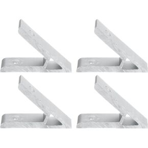 Patikil 45 درجة زاوية الزاوية أقواس ، 4pcs 2.36x0.87 بوصة ملحقات البرفع ملحقات ملحقات زاوية زاوية الوصلات لسلسلة 3030 (Silver)