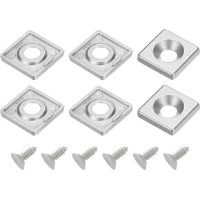 meccanixity 6pcs eu eu chandard t-slot 7mm hole dia cap end cap 25x25mm mwit