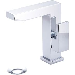 MOD Deck Mounted Single Hole Bathroom Faucet with Drain Assembly - Matte Black in Kuwait