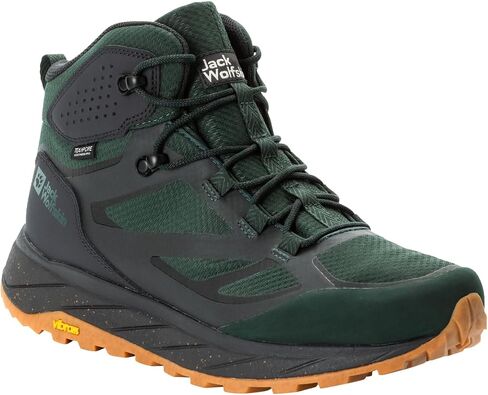Jack Wolfskin Men's Terraventure Texapore Mid M Hiking Shoe, Black Olive, 11.5 in Saudi Arabia