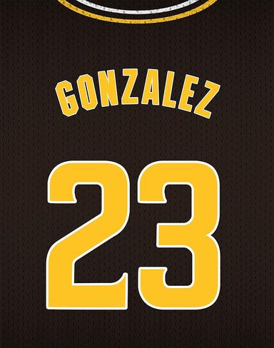 TNT Prints San Diego Padres Poster ، San Diego Padres Wall Decor ، Prints San Diego Padres ، ملصق اللاعبين الحاليين للبيسبول ، ملصقات MLB ، Padres Decor in Kuwait