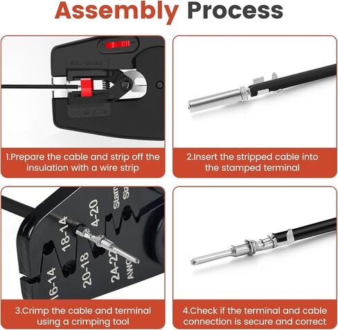 GKG TK1 30 Pairs Size 16# DT Deutsch Connector Pins Kit - Nickel Plated Deutsch Pins and Sockets,Automotive Electrical Terminals Solid Contacts Wire Gauge 14-16AWG for Car,Truck,etc in Kuwait