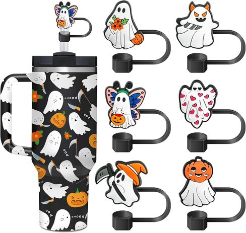 6 Pcs Stanley Girl Straw Covers for Stanley Cup 40oz/30oz，Silicone Straw Topper Accessories for 10mm Drinking Straw Tip Covers in Kuwait