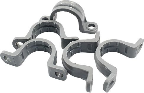 12 Pcs Grey 1 1/2 Inch PVC Pipe Straps Conduit Clamps Pipe Clamps, 2 Holes PVC Pipe Mounting Bracket for PVC Pipe Conduit and Cables in Kuwait