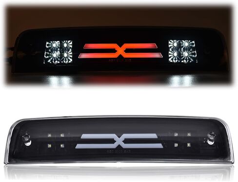G-PLUS 3D LED Bar Truck Third 3rd Tail X Brake Light Compatible With 2009-2010 Dodge Ram 1500 2011-2017 Ram 1500 2500 3500 55372082AE 55372082AF High Mount Stop light in Kuwait