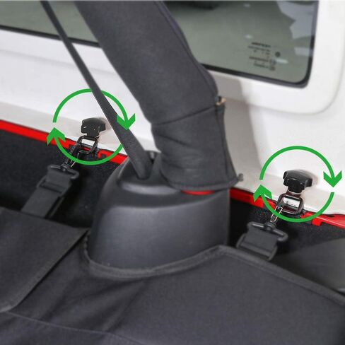 CheroCar Hard Top Quick Removal Fastener Thumb Roof Screws Bolts Tie Down Anchor with Nut Kit for Jeep Wrangler Parts Sports Sahara Rubicon X & Unlimited YJ TJ LJ JK JL 2/4Door 1987-2020 in Kuwait