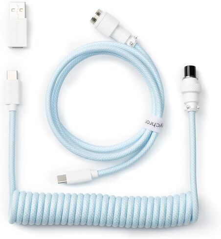كابل USB ملفوف مخصص من Keychron - وردي برتقالي in Kuwait