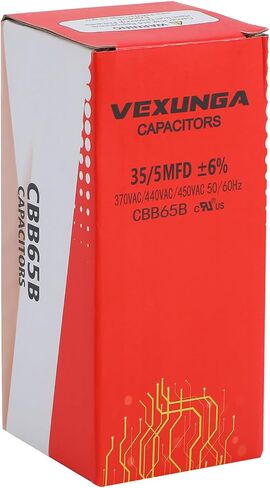 AC Capacitor 80+5 uF 80/5 MFD 370 or 440 or 450 VAC CBB65B Dual Run Start Capacitors for Air Conditioner Compacitor Motor or Compressor Fan or Condenser Straight Cool in Kuwait