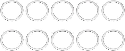 4mmx7mmx0.8mm(IDxODxT) 304 Stainless Steel Flat Washers - 50Pack - Good for Industrial Machinery - Flat Ring Gaskets - Silver Tone in Kuwait