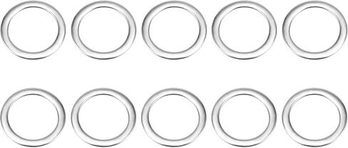 4mmx7mmx0.8mm(IDxODxT) 304 Stainless Steel Flat Washers - 50Pack - Good for Industrial Machinery - Flat Ring Gaskets - Silver Tone in Kuwait