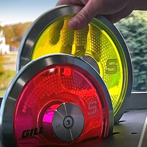 قرص دوار S7 من Gill Athletics للمسار - معدات تدريب القرص 1.6 كجم، وزن حافة 75%، معدات رمي ​​المسار والميدان 1.6 كيلو، قرص القرص للرجال والنساء، قرص القرص والميدان 1.6 كجم in Saudi Arabia