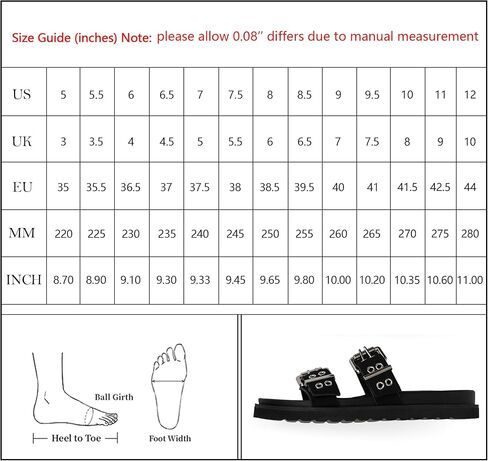 Modatope Womens Flat Sandals for Women Double Buckle Adjustable Slide Sandals Slip On Open Toe Platform Sandals in Kuwait