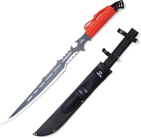 Snake Eye Tactical Two Tone Color Finish Fantasy Desgin Ninja Sword Comes with Nylon Sheath in Kuwait