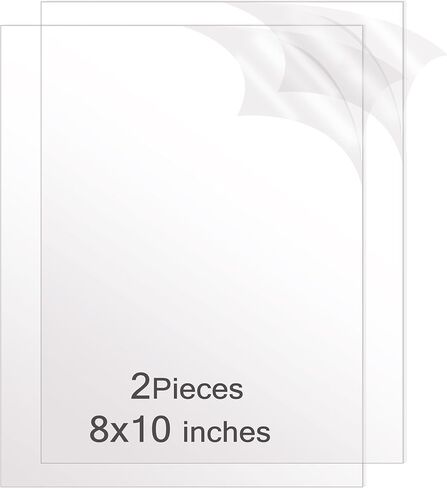 Highly Transparent Smooth Edged Acrylic Plexiglass Sheets for DIY Crafting - 16"X20" -1/8inch or 3mm Thick 2 Pack - with Precision Cutouts for Easy Handling (3MM-16X20-2PCS) in Saudi Arabia