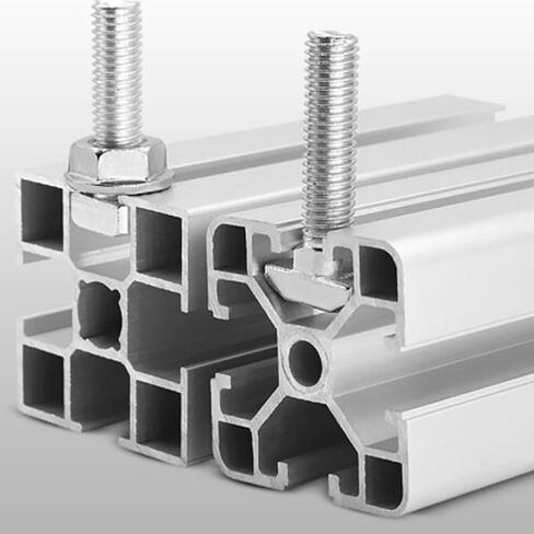 M6 x 16mm T-Slot Drop-in Stud Sliding Bolts, Carbon Steel Hammer Head Bolt T Screw, T-Bolt T Shape Stud Sliding Screw for 30 Series Aluminum Profile, 25PCS in Kuwait