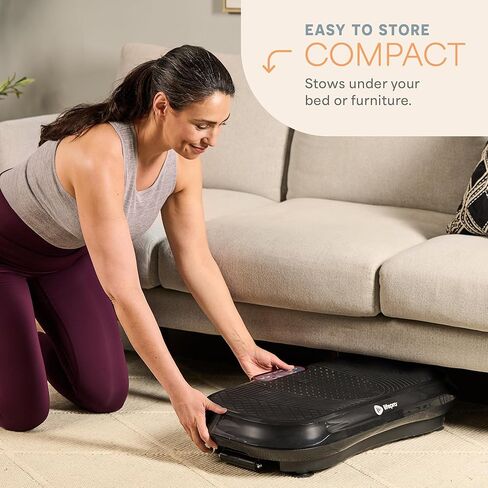 Lifepro Waver Vibration Plate Exercise Machine – High-Intensity Vibration for Muscle Activation, Full-Body Workout Vibrating Platform with Loop Bands, Fitness Equipment for Strength Toning & Fat Loss in Kuwait