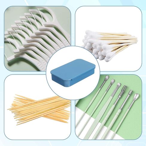 2 Pack Dental Floss Holder Refillable Portable Floss Pick Holder Container Travel Floss Picks Case Dental Floss Dispenser Toothpick Holder Glide Travel Floss Box for Travel Dates Dinners Hotels Pink in Kuwait