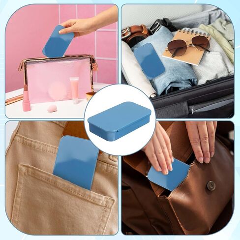 2 Pack Dental Floss Holder Refillable Portable Floss Pick Holder Container Travel Floss Picks Case Dental Floss Dispenser Toothpick Holder Glide Travel Floss Box for Travel Dates Dinners Hotels Pink in Kuwait