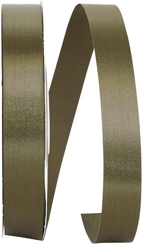 شريط Reliant Ribbon ذو وجه واحد من الساتان Allure SFS، 7/8 بوصة × 100 ياردة، أبيض in Kuwait