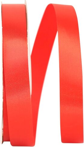 شريط Reliant Ribbon ذو وجه واحد من الساتان Allure SFS، 7/8 بوصة × 100 ياردة، أبيض in Kuwait