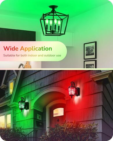 Edishine E12 LED LED Candelabra Bulb ، 5W مكافئ 60W 2700K 500LM ضوء دافئ ، مصابيح ثريا قابلة للثريا قابلة للضوء ، مصابيح شمعة LED لمراوح السقف ، غرفة الطعام ، ديكور عيد الميلاد ul مدرج ، 6 عبوة in Kuwait