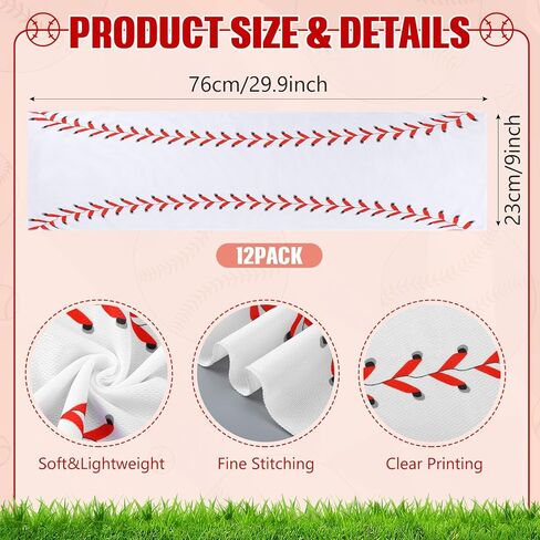 Peryiter 12 PCS منشفة تبريد مصغرة ، 30 "× 9 بوصة للبيسبول Softball Softball Golf Twoel ، ومنشفة باردة ، ومناشف ميكروفيال رياضية لفريق Gym Running Play Gift (الكرة اللينة والأصفر والأحمر) in Kuwait