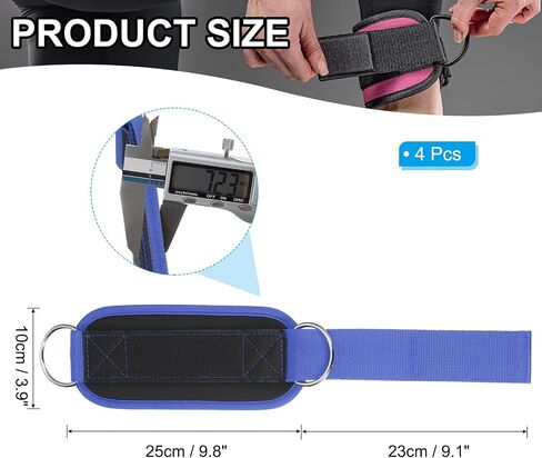 PATIKIL Ankle Strap for Cable Machine, Gym Cable Kickback Ankle Wraps Exercise Attachment in Kuwait