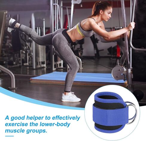 PATIKIL Ankle Strap for Cable Machine, Gym Cable Kickback Ankle Wraps Exercise Attachment in Kuwait