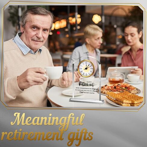 Retirement Clock Retirement Gift for Woman Men Acrylic Crystal Clock Retirement Plaque Congratulations Retired Going Away Farewell Goodbye Presents for Coworkers Leader Friends Teacher Doctor in Saudi Arabia
