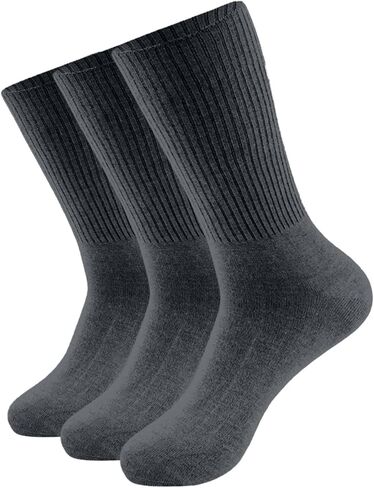 جوارب Thcollection الناعمة من الخيزران للرجال والنساء - جوارب دائرية من الخيزران قابلة للتنفس للمناسبات الكاجوال والفستان والأعمال التجارية والعمل (3 عبوات) in Kuwait