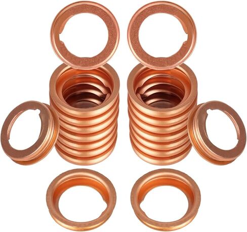 15 PCS Engine Oil Drain Plug Crush Washer Seal Ring Aluminum Gaskets Compatible with Jetta Passat Tiguan Golf CC Audi A3 A4 A5 A6 A7 A8 Q3 Q5 Q7 TT RS7, Replaces N0138157 in Kuwait