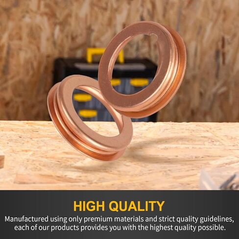 15 PCS Engine Oil Drain Plug Crush Washer Seal Ring Aluminum Gaskets Compatible with Jetta Passat Tiguan Golf CC Audi A3 A4 A5 A6 A7 A8 Q3 Q5 Q7 TT RS7, Replaces N0138157 in Kuwait